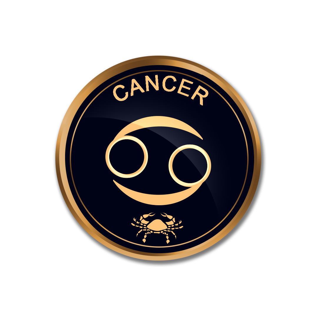 Zodiac Cancer PNG, Gold Cancer symbol PNG images, Cancer sign transparent png full hd images download
